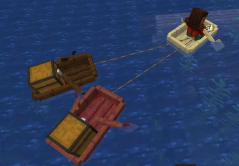 Can I tow a boat in Minecraft?